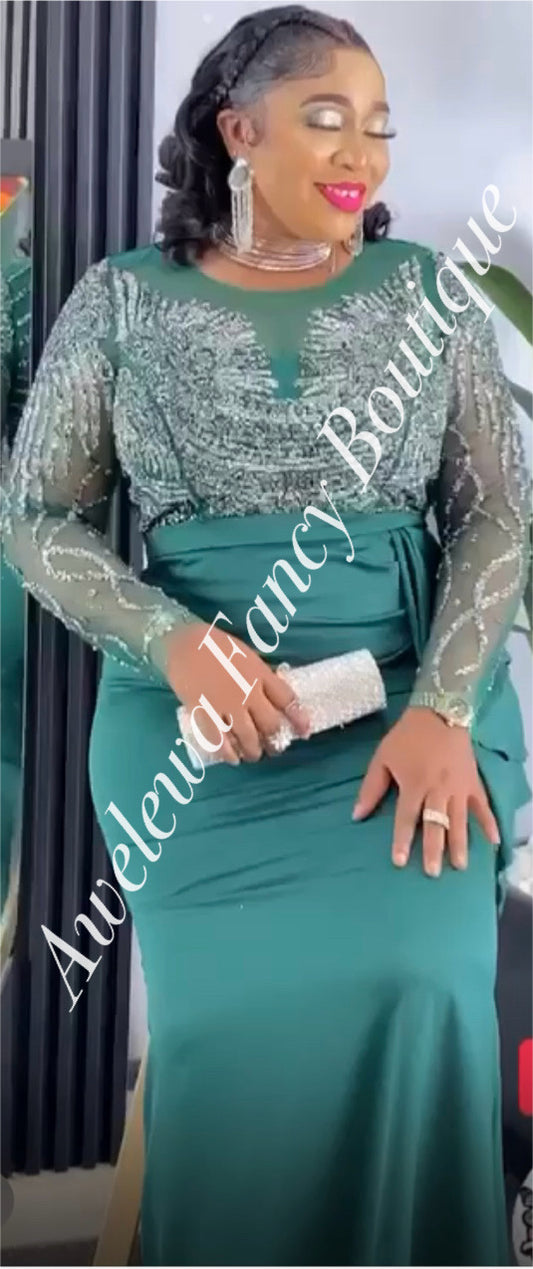 Green Long Sleeve Dress